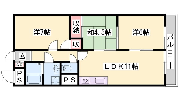 本竜野駅 徒歩28分 2階の物件間取画像